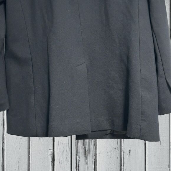 Spanx Womens Perfect Collarless Blazer Size L Black Single Button Lined 20384 - Picture 5 of 9